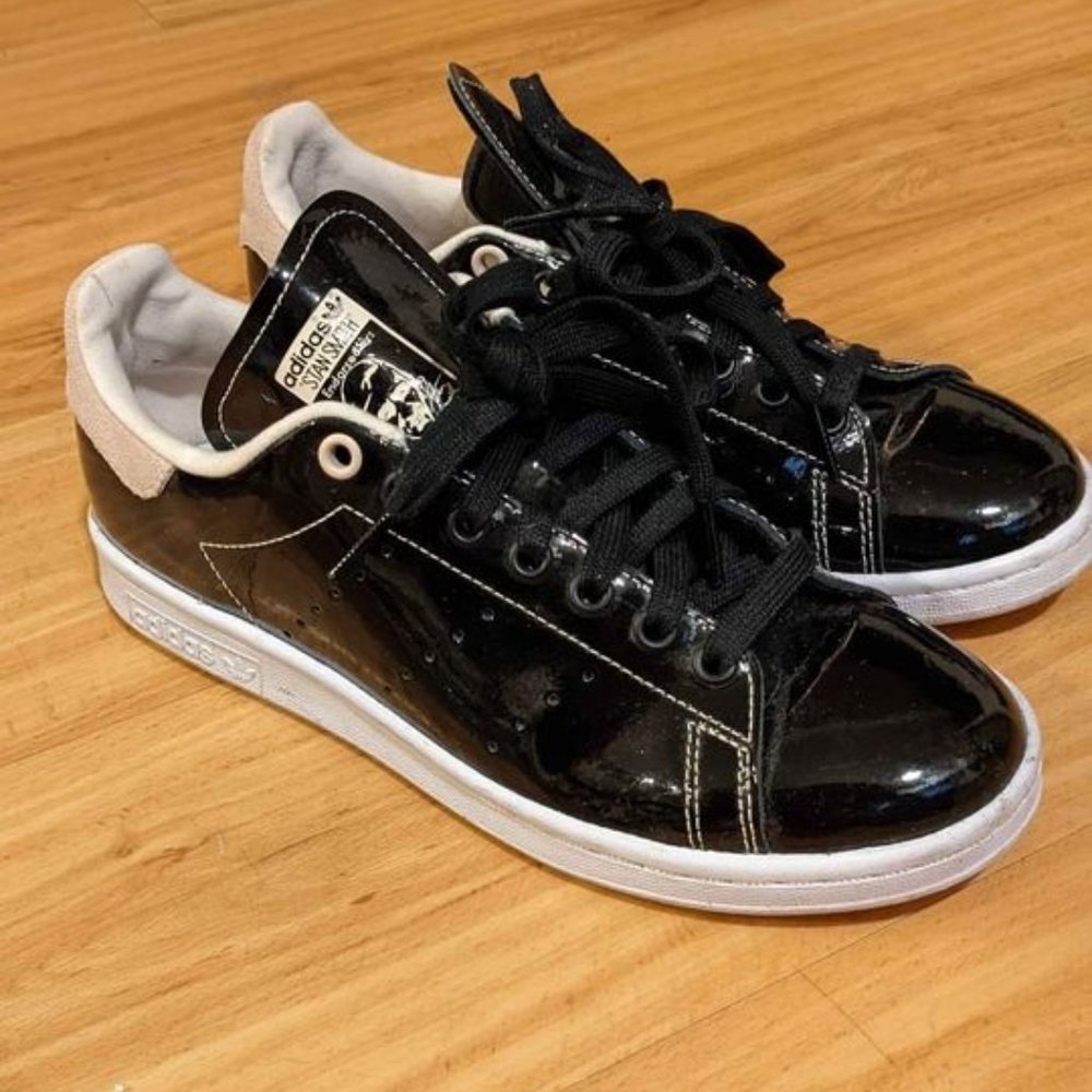 Black & Pink Adidas Stan Smith Sneaker Trainers Shoes Women's US 7.5